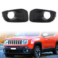 Pair Front Bumper Fog Light Cover Kit for Jeep Renegade (2015–2017)