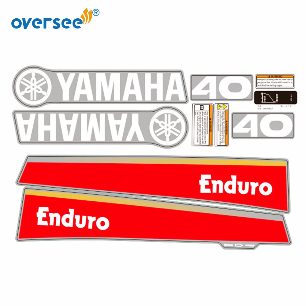 Sticker Kit for Yamaha 40HP 2T Outboard (Anti-UV, Not Fade)