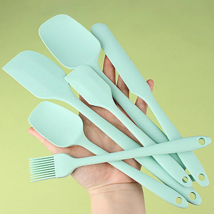 Set of 4 Silicone Spatulas for Baking - Heat Resistant, Various Sizes