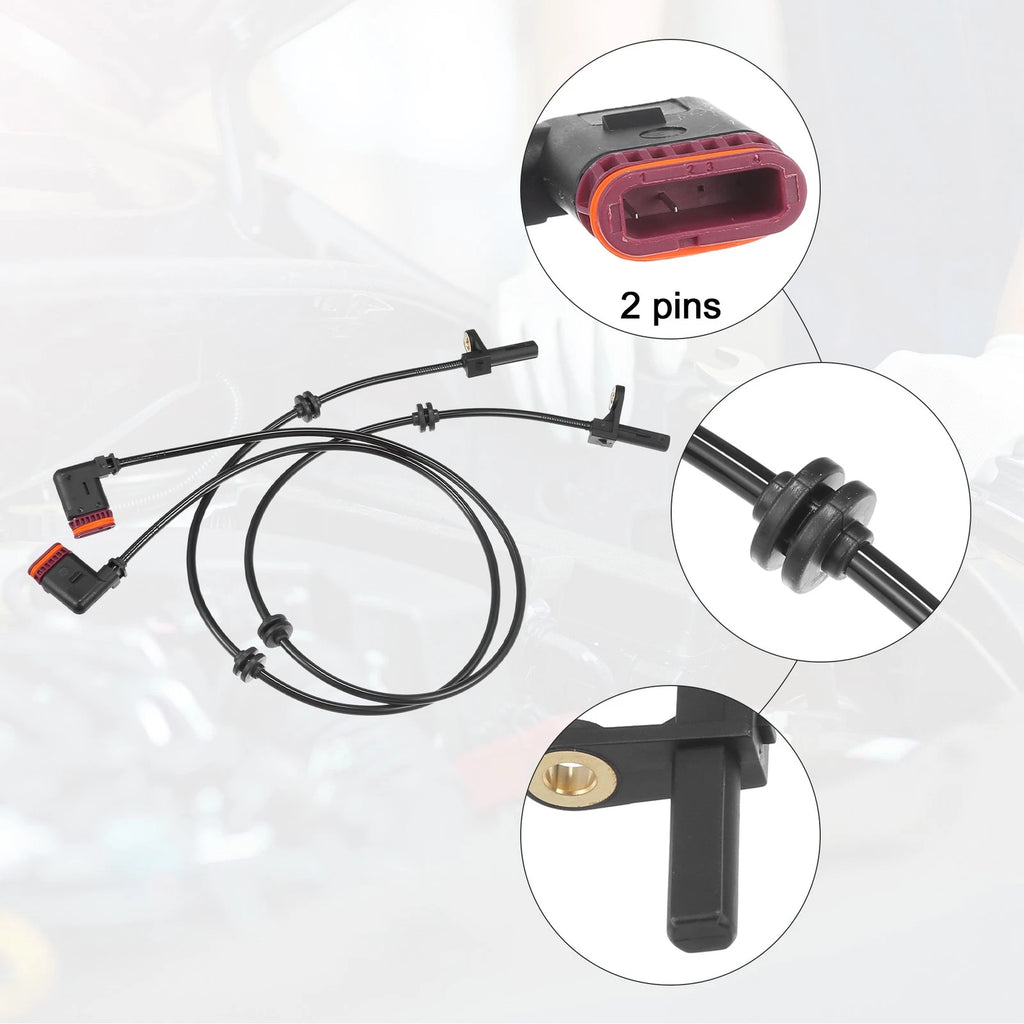 2pcs Rear Left Right ABS Sensor Replacement for Mercedes-Benz S63 AMG (2014–2017)