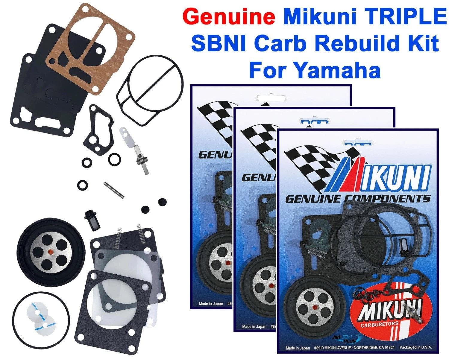 Carburetor Rebuild Kit for Yamaha GP GPR XL XLT 1200 (1996–2005)