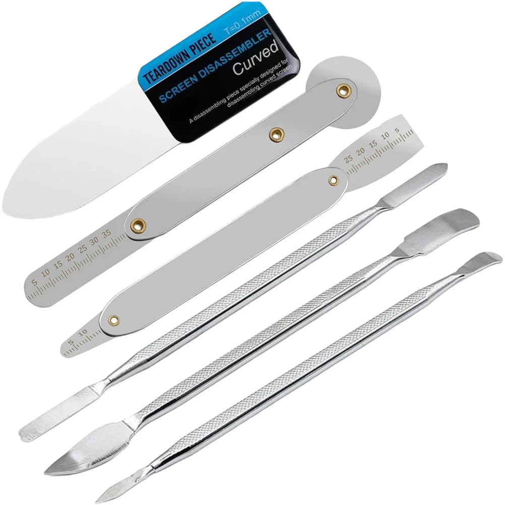 6 Piece Dual Ended Pry Tool Set for Device Disassembly (Curved Screen)