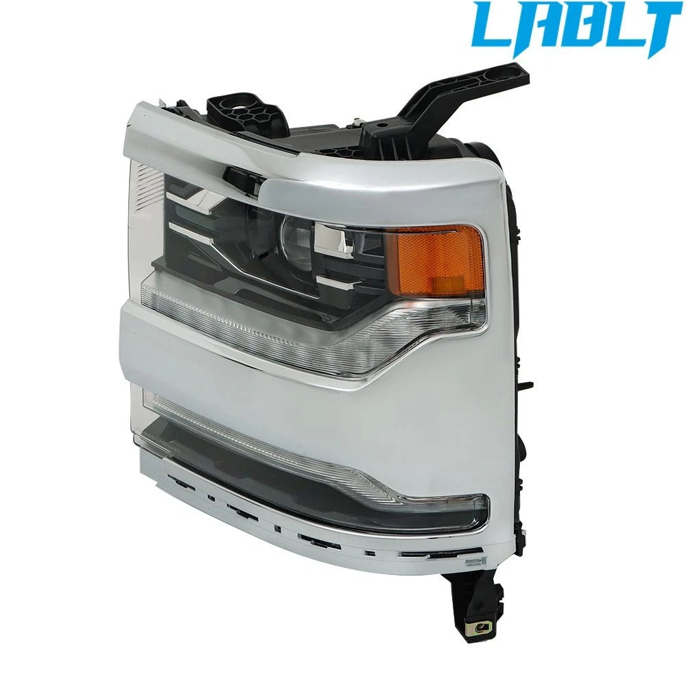 Left Side Headlight Bezel LED Chrome for Silverado 1500 (2016–2018)
