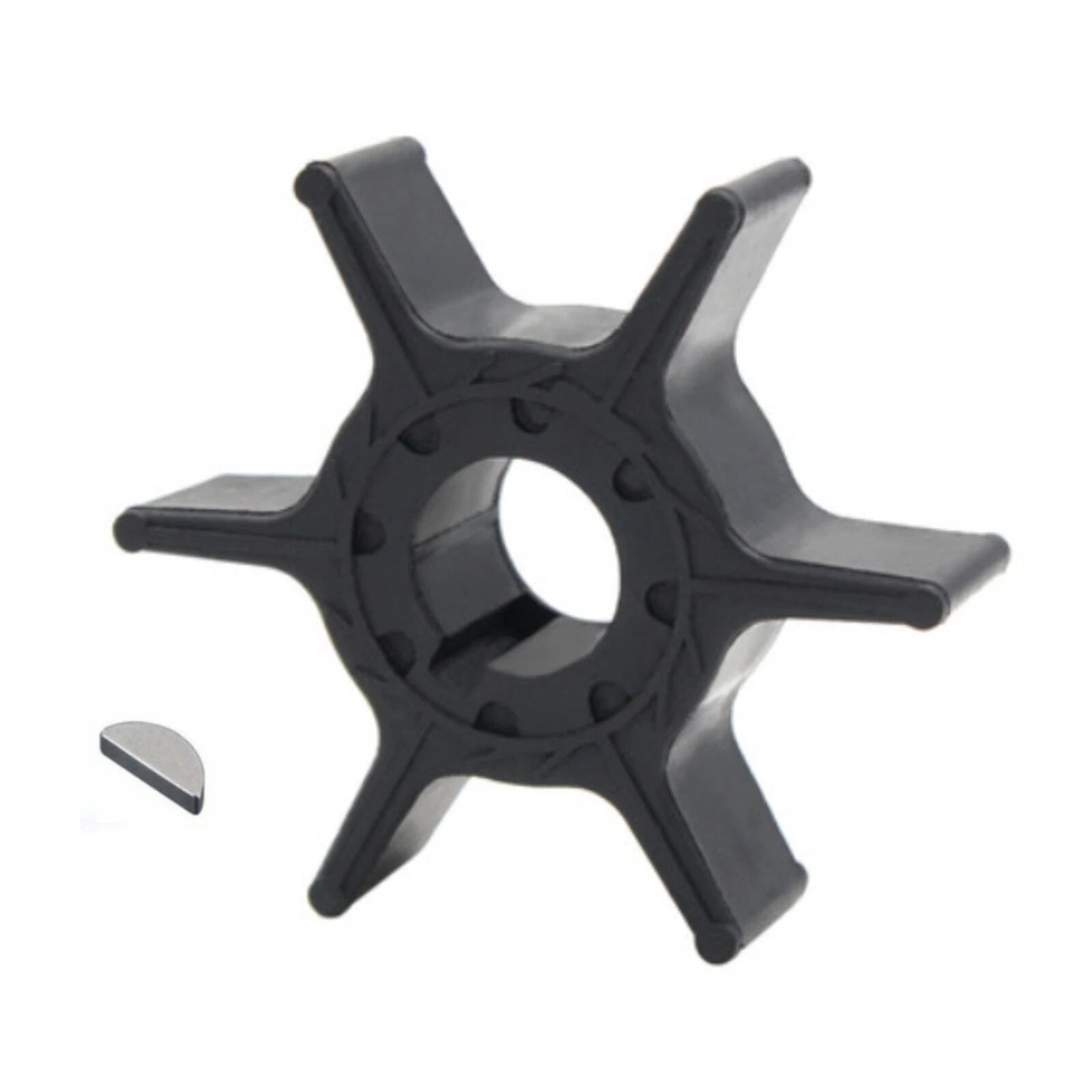 Water Pump Impeller with Key for Yamaha 8HP 9.9HP 15HP 20HP (63V-44352-01-00)