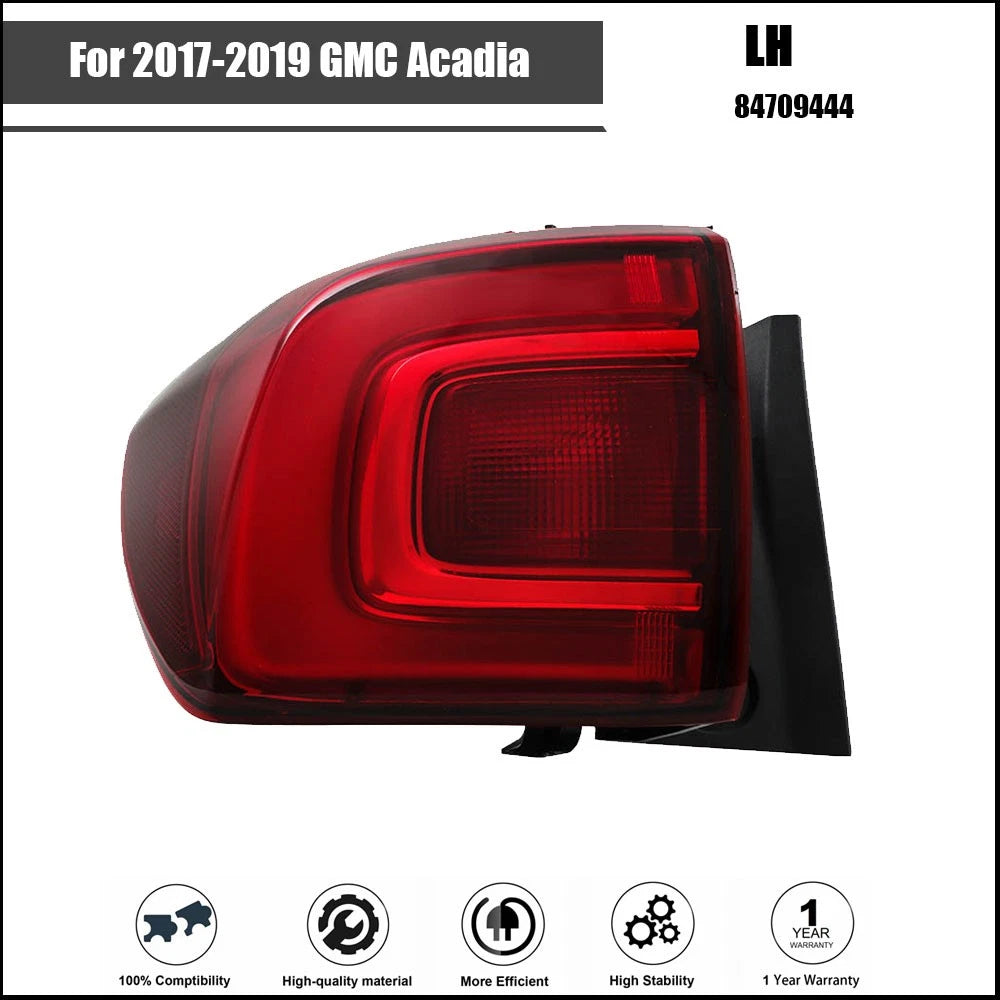 Left Brake Lens Tail Light Assembly for GMC Acadia (2017–2019)