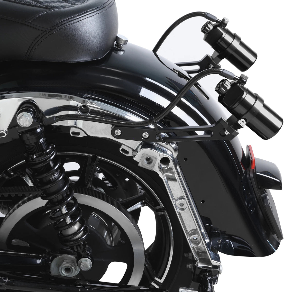 Remote Reservoir Rear Suspension Shocks for Harley Road King (2014–2025)