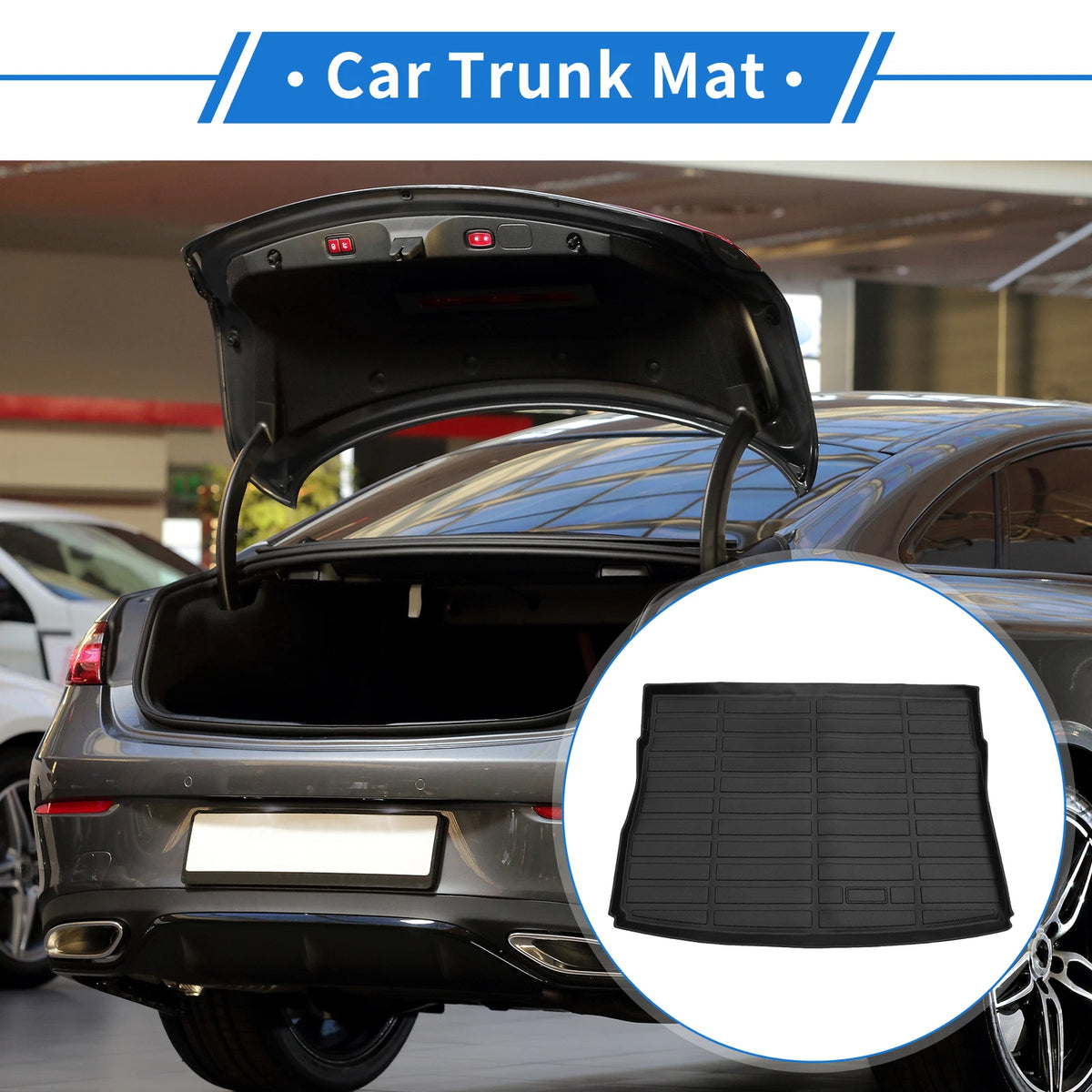 Cargo Liner Rear Trunk Mat TPE for Volkswagen Golf R (2022–2024) Long