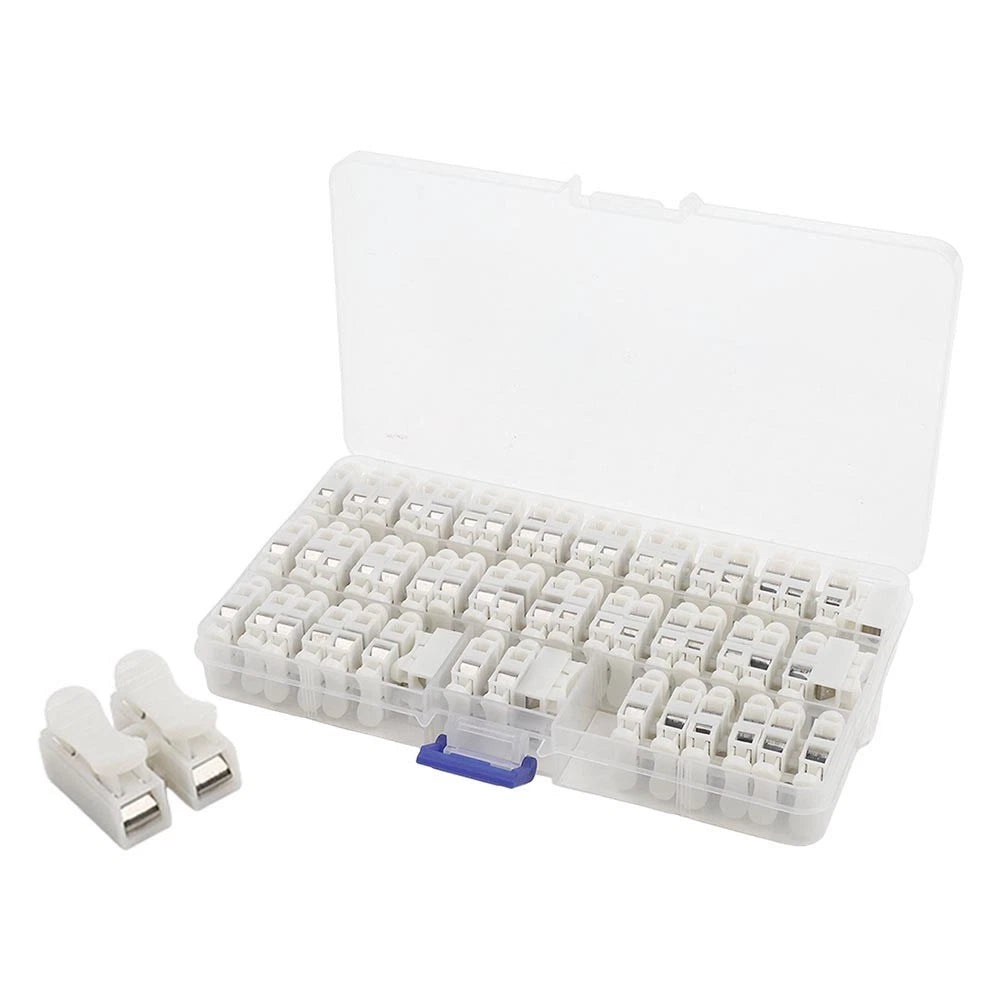 55PCS Quick Connect Electrical Wire Terminal Block Connector Set