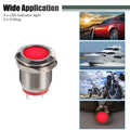 5 Pcs 12mm LED Waterproof Pilot Indicator Signal Light for Universal