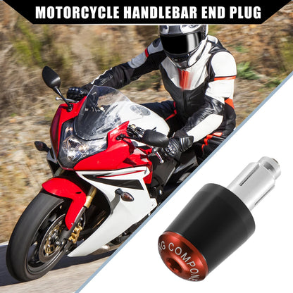 2 Pcs Handlebar End Plug Grip Cap 7/8" for Honda Motorcycle