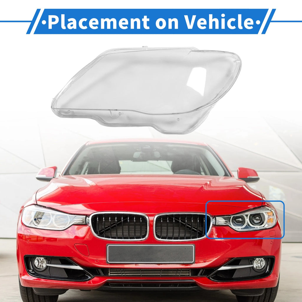 Front Left Headlight Lens Cover Replacement for BMW 7 Series E65 (2002–2008)