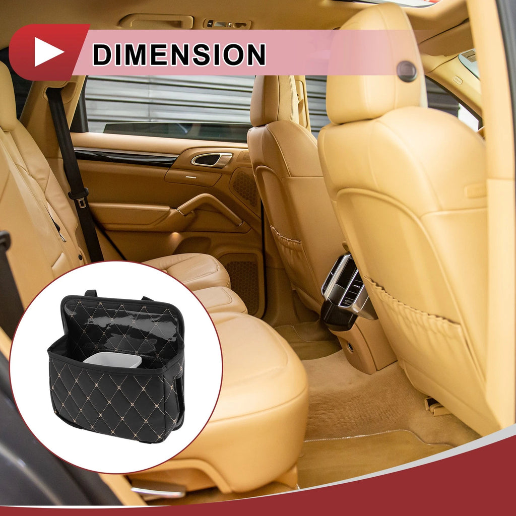 Car Trash Can for Universal Use (Foldable, Portable, Black)