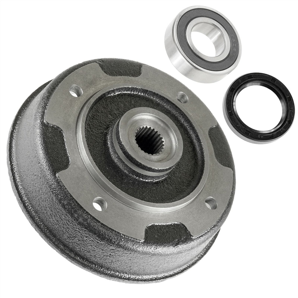 Rear Left Brake Drum Kit Replacement for Kawasaki Mule 500 (1993–1996)