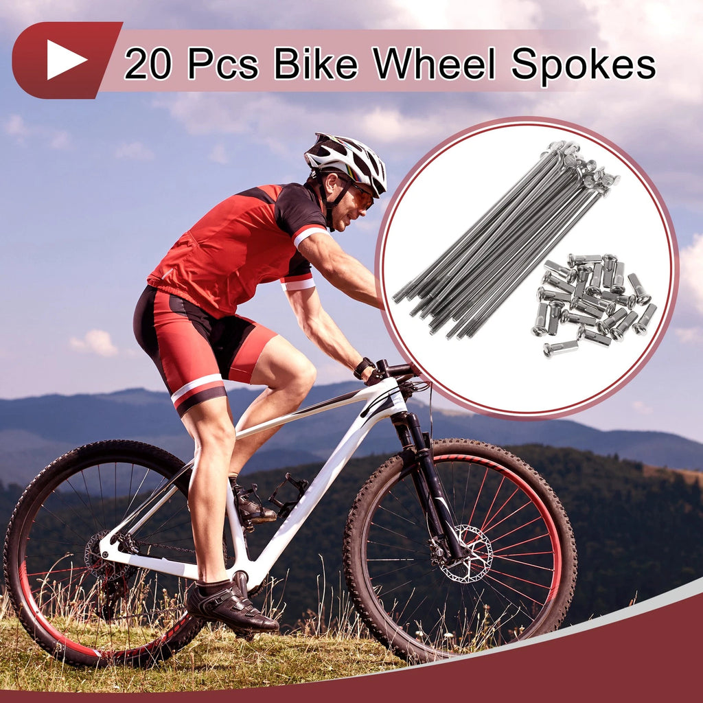 Bike Wheel Spokes Replacement 78mm Set for 13G Bicycle (304 Stainless)