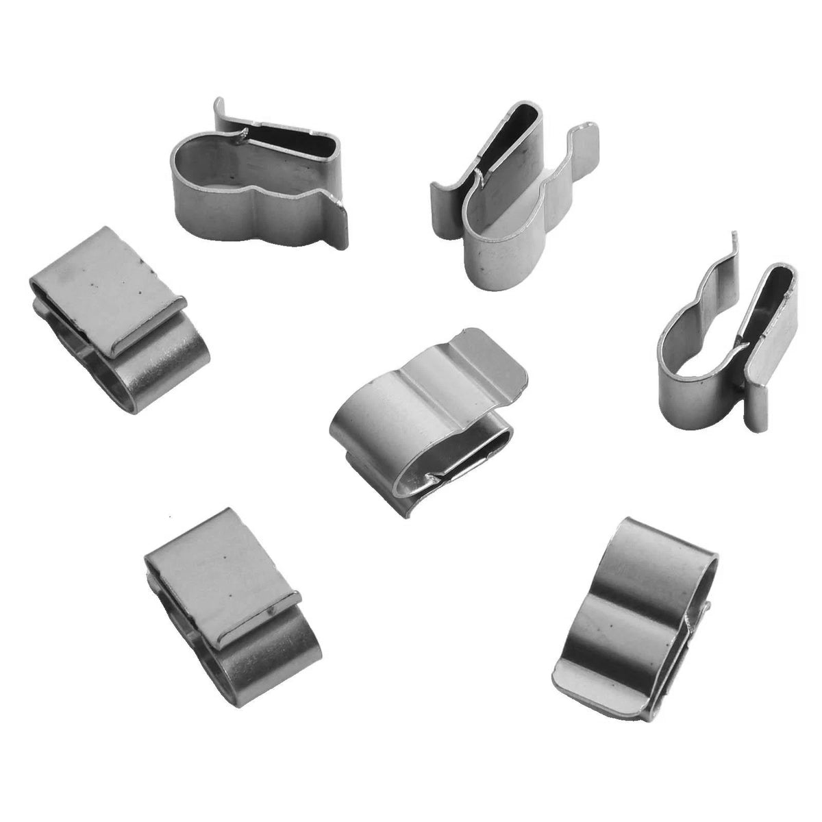 50 Pack Stainless Steel Trailer Wire Cable Clamps