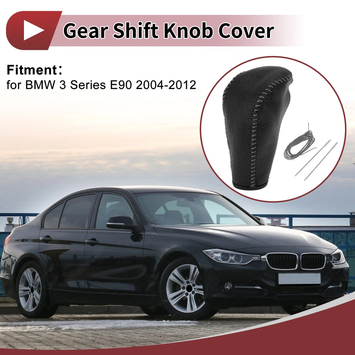 Gear Shift Knob Cover Replacement for BMW 3 Series E90 (2004–2012)