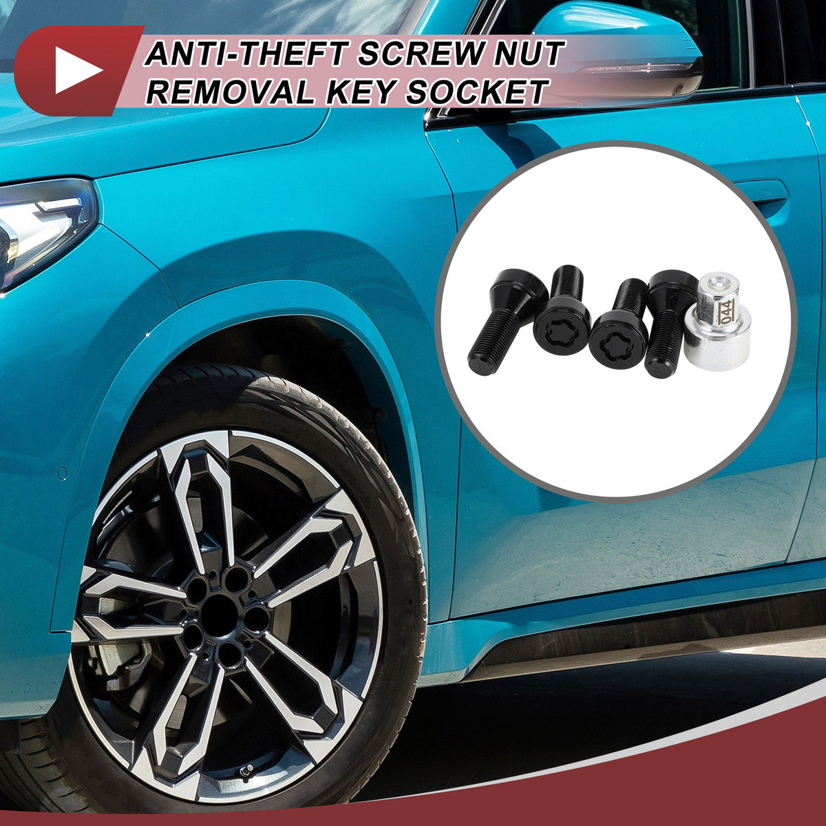 Wheel Lock Lug Nut Kit Anti Theft for BMW 3 Series (2006–2019)