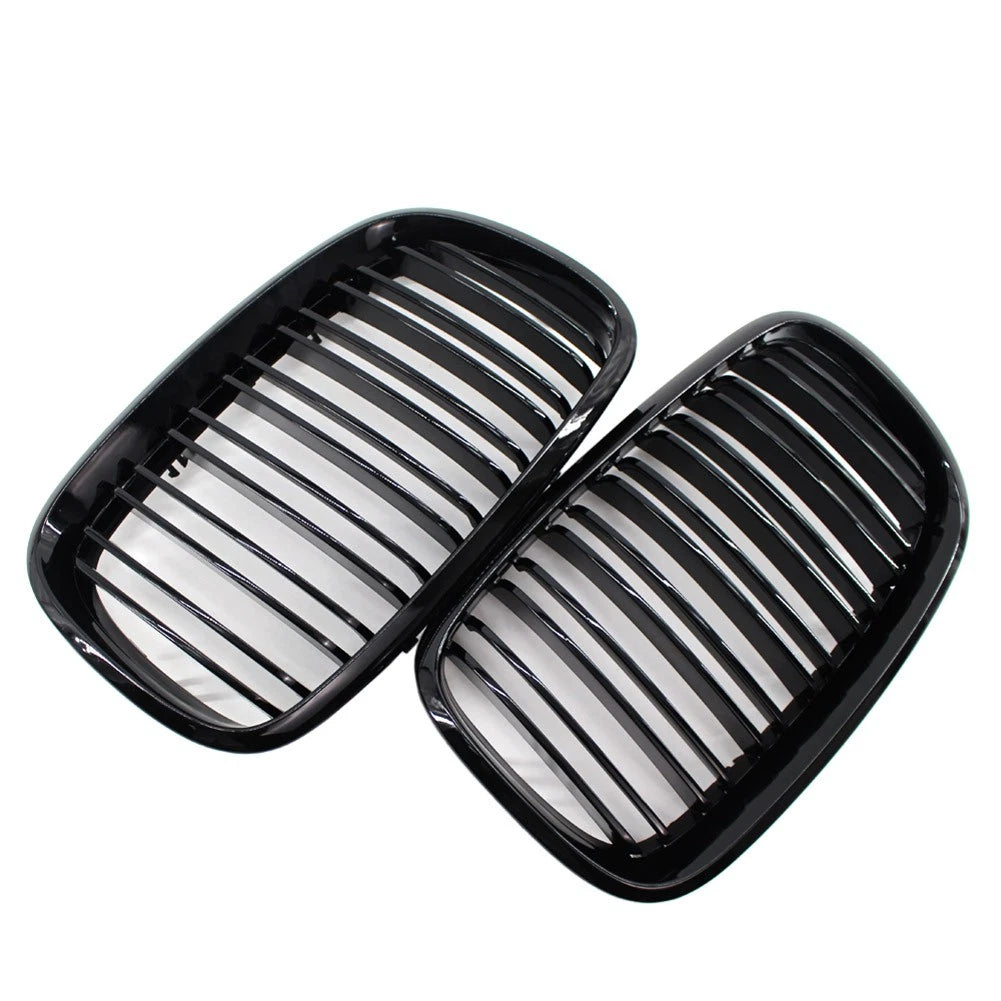 Front Bumper Kidney Grille Set for BMW X5 E70, X6 E71 (2007–2013)