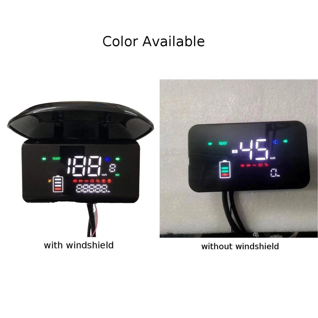 LCD Motor Speedmeter Display for Electric Bikes (48V 72V)