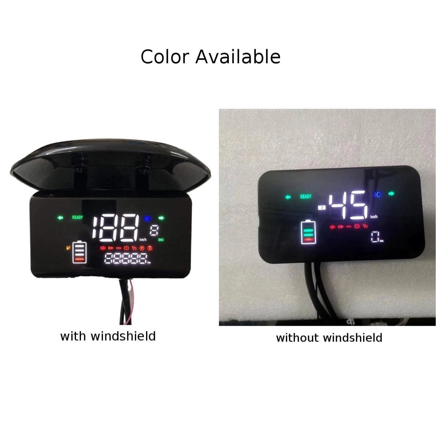LCD Motor Speedmeter Display for Electric Bikes (48V 72V)