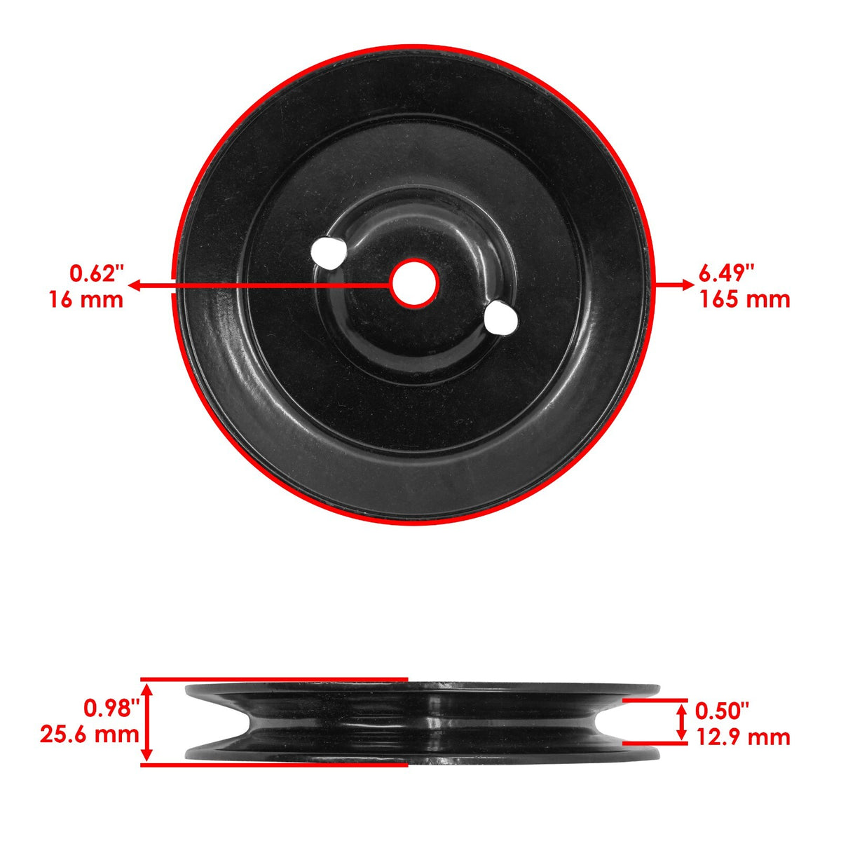 Deck Sheave Pulley Replacement for John Deere X310 X320 X540 (1997–2004)