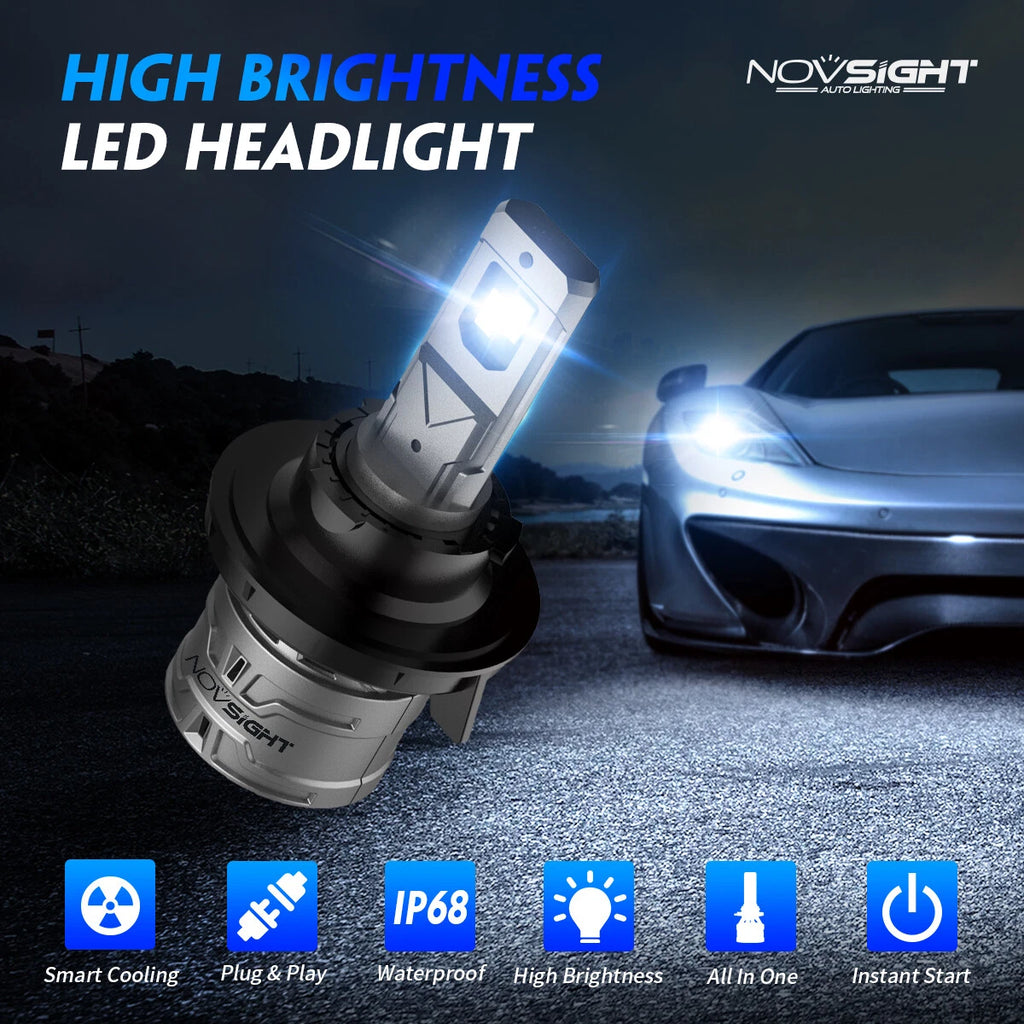 H13/9008 LED Headlight Bulbs Kit for