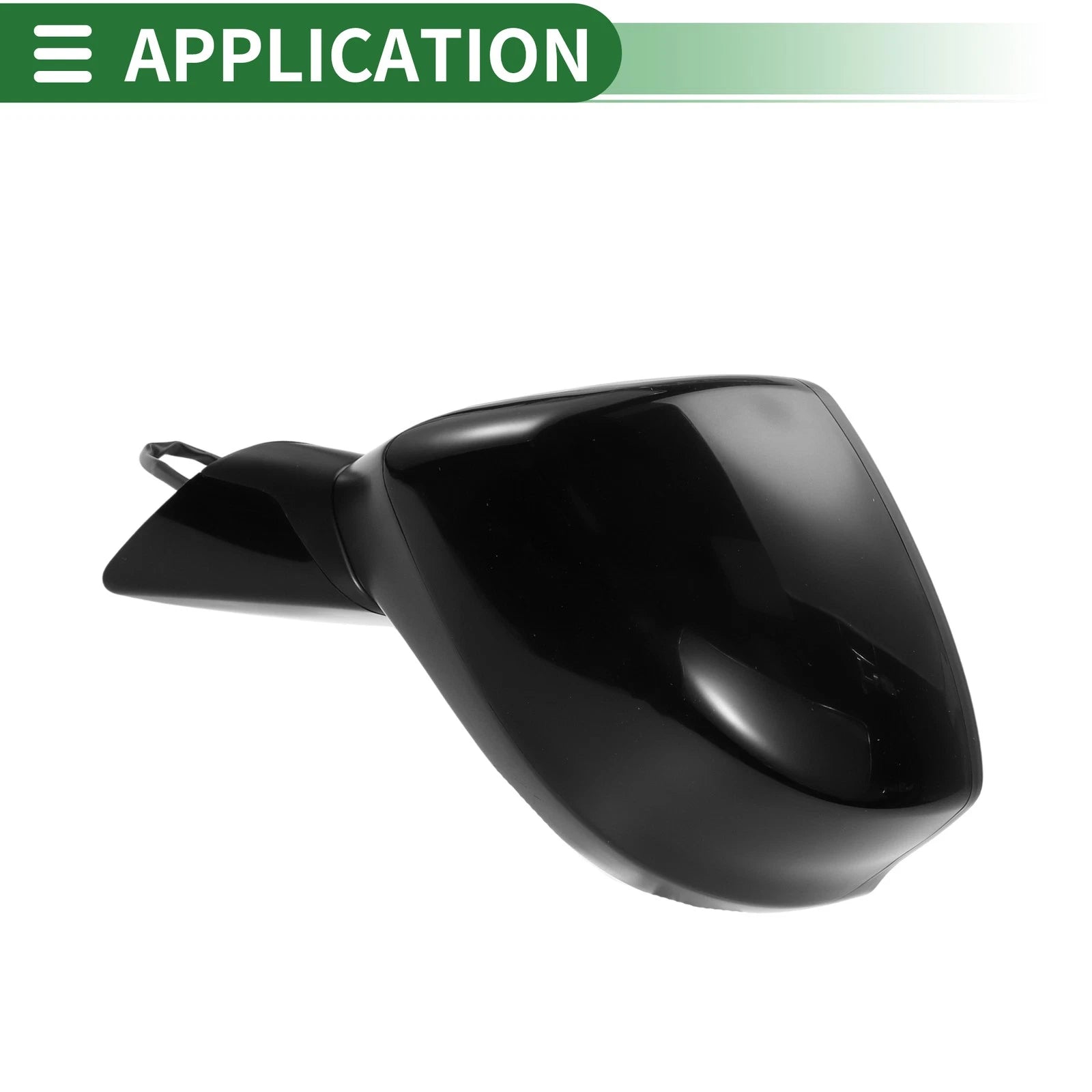 Left Side Door Mirror for Honda Civic (2012–2015) Manual Folding Gloss Black