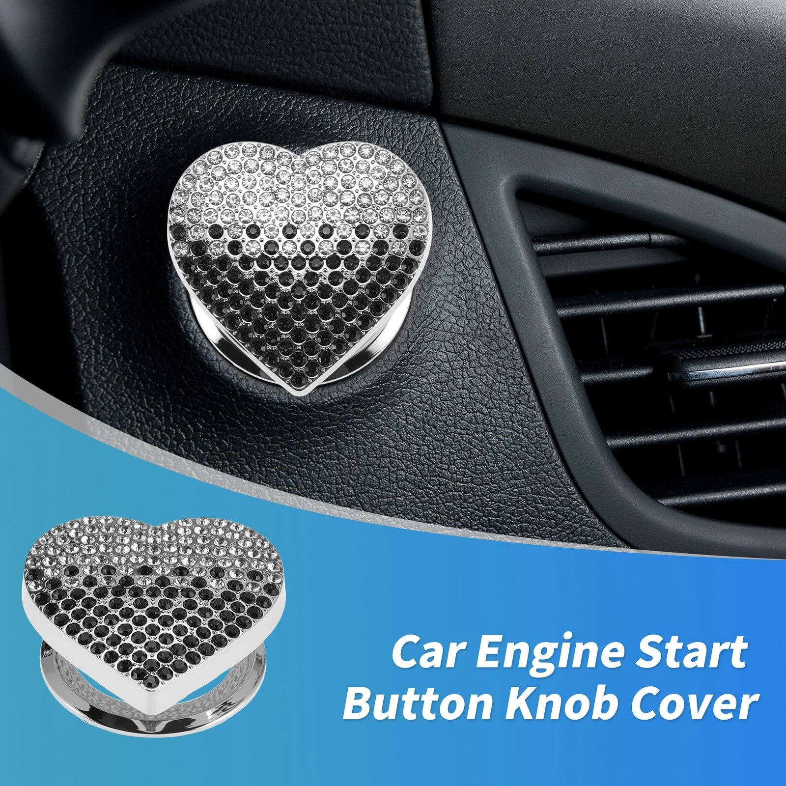 Control Switch Knob Button Cover Trim Ring for