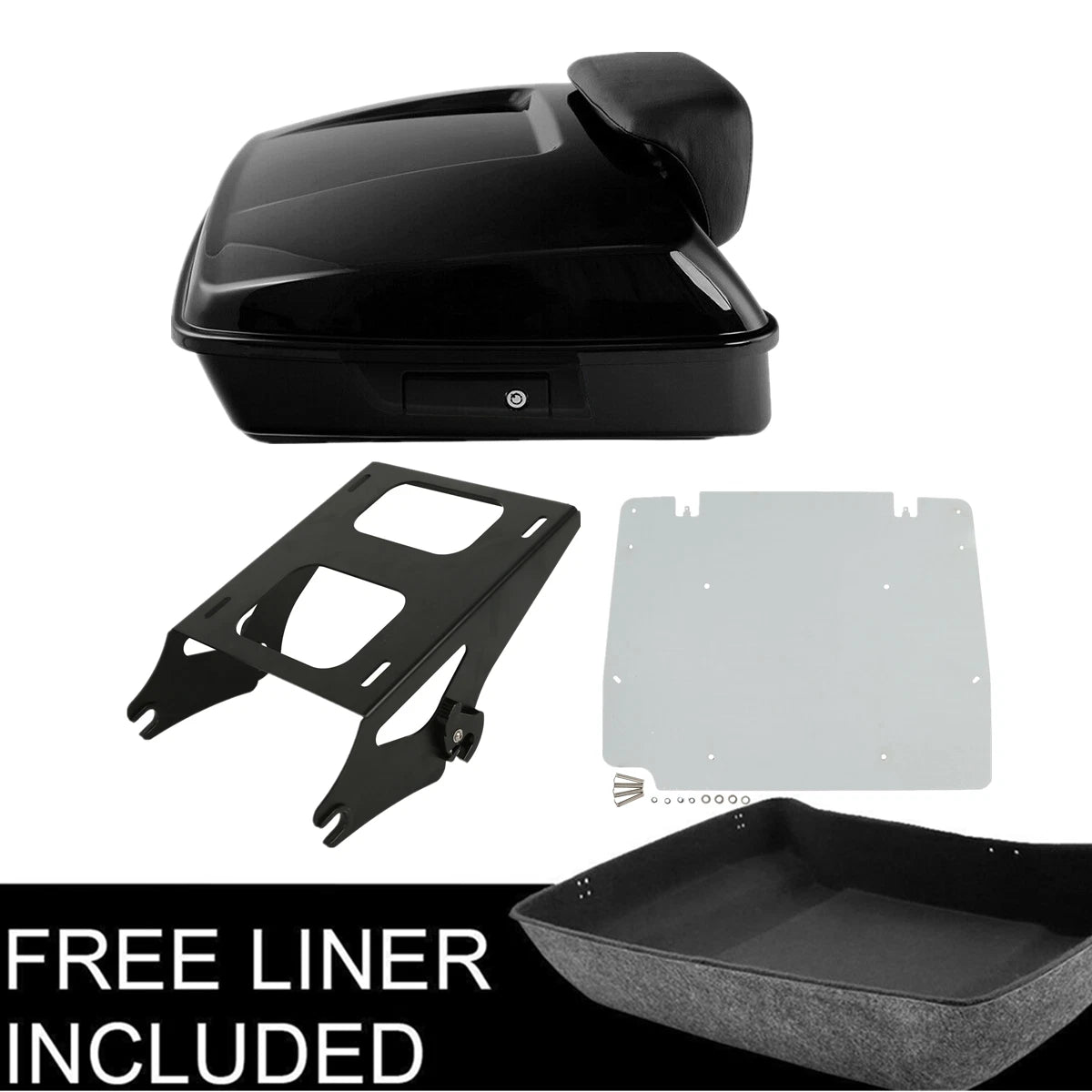 Chopped Trunk Base Plate for Harley Touring (2014–2023)