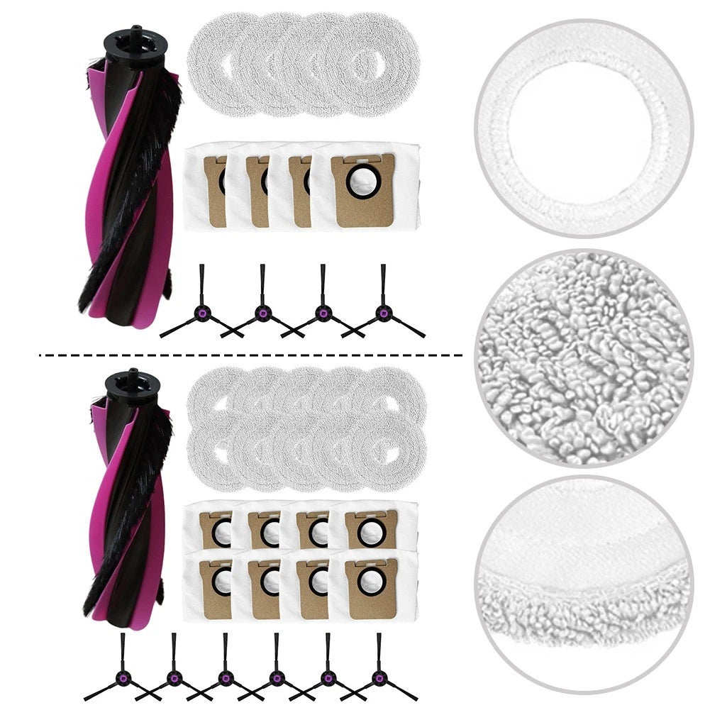 Main Roller Brush Mop Cloth Replacement for Robot Vacuum