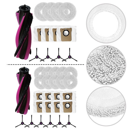 Main Roller Brush Mop Cloth Replacement for Robot Vacuum