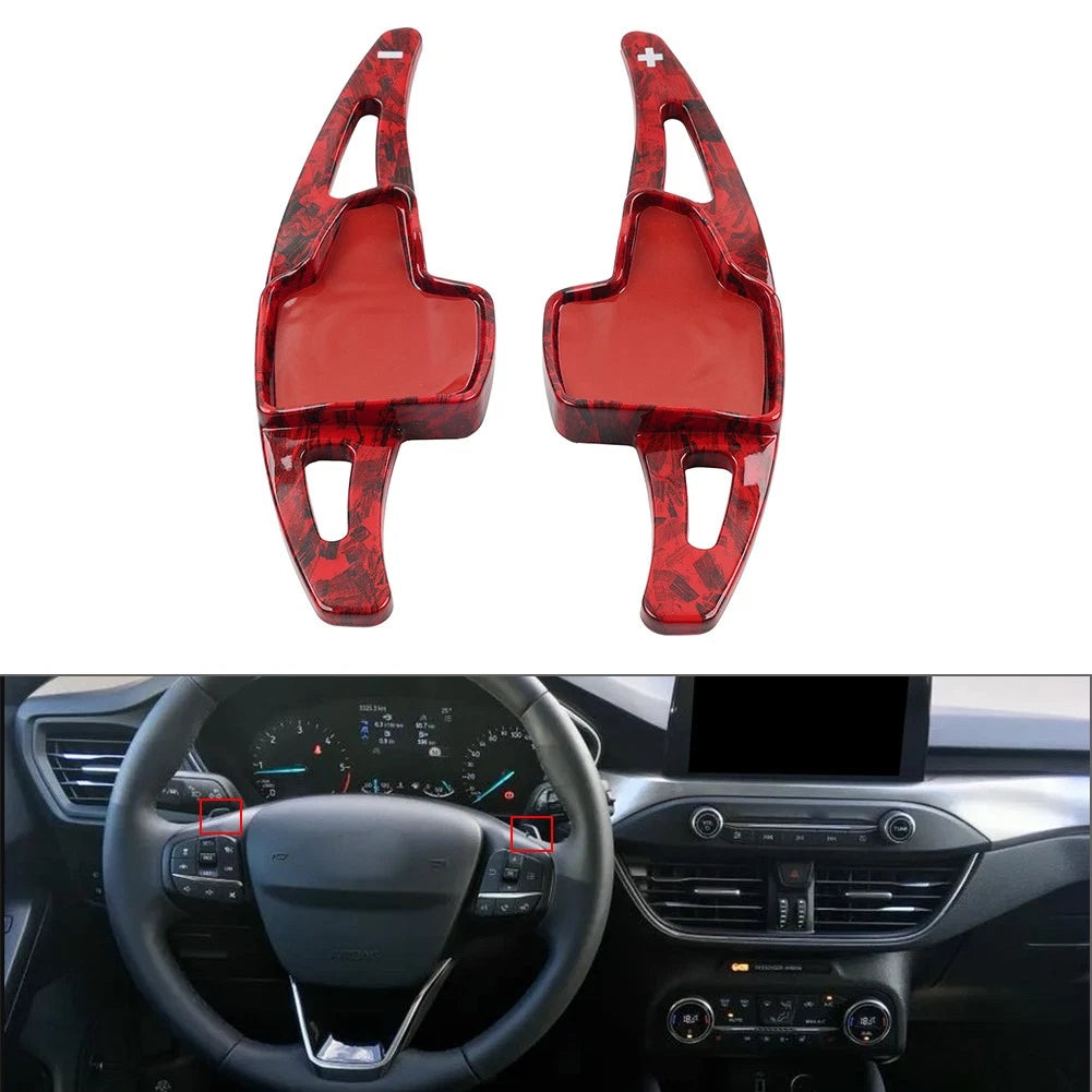 Steering Wheel Shifter Paddle Extensions for Ford Focus, Ecosport, Escape, Kuga (2012–2023)
