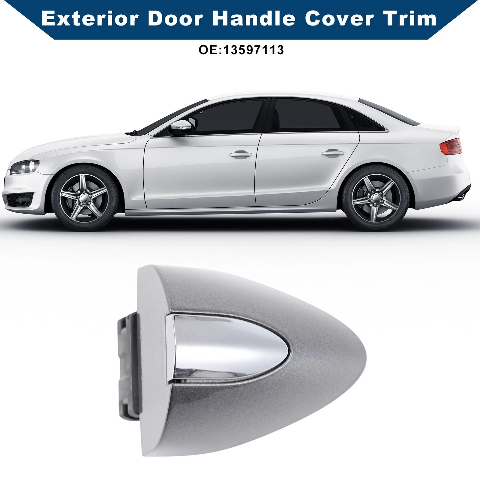 Exterior Door Handle Cover Trim Replacement for Buick LaCrosse Enclave (2017–2019)