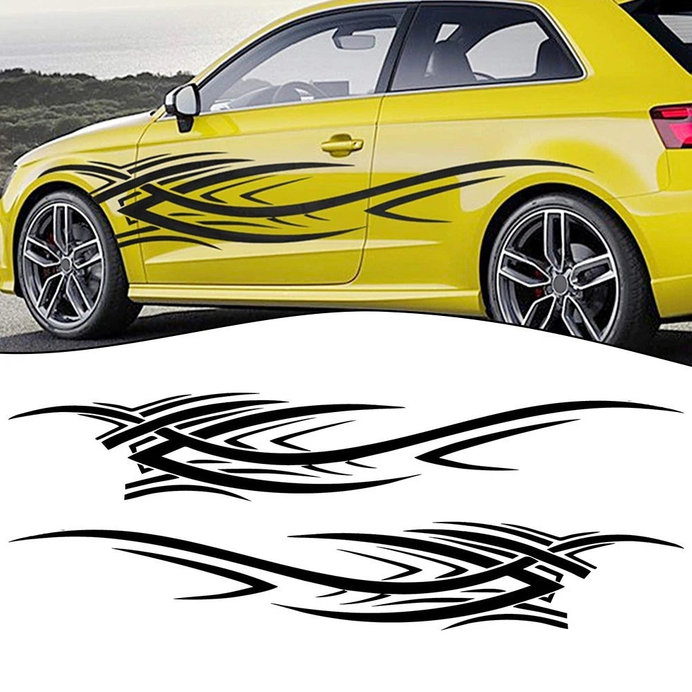 Flame Graphics Car Body Side Stickers for Universal Fit