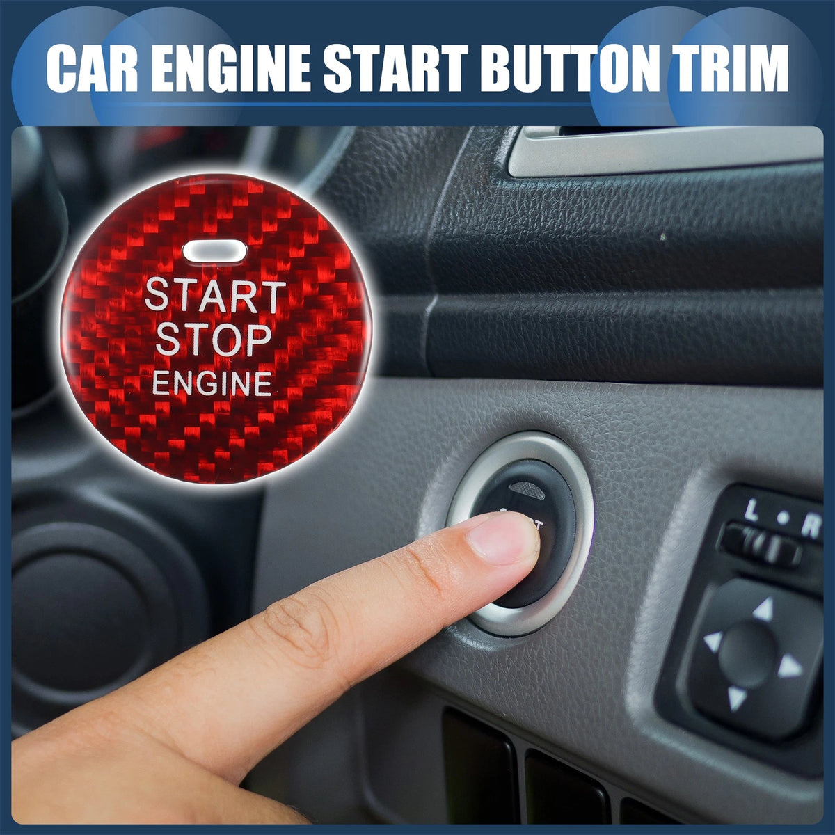 Engine Start Stop Button Cover Ignition Switch Replacement for Mazda (2009–2015)