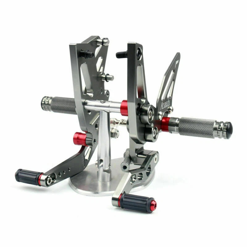 Aluminum Rearsets Footpegs Pedals for Speed Triple 1050 (2011–2015) Black T9