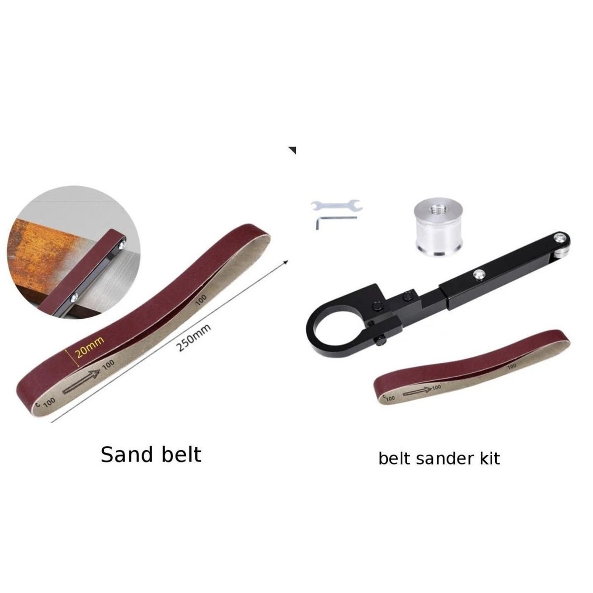 Alloy Angle Grinder Attachment for Efficient Belt Sanding and Polishing