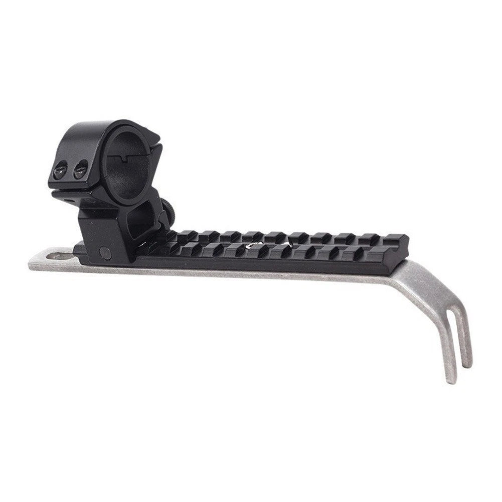 Flashlight Mount Kit for Bow 10cm Alloy 6061+ABS Shock Resistant Black