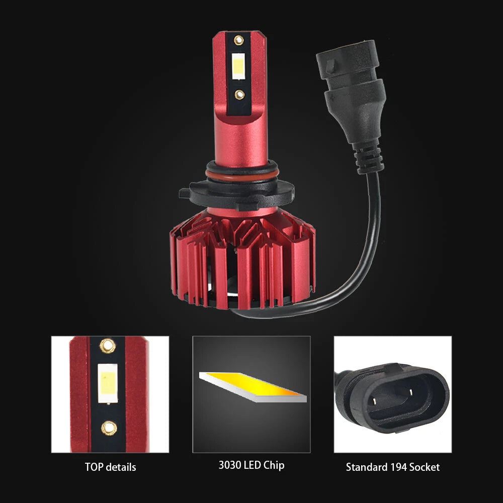 9006 LED Headlight Bulbs Conversion Kit for