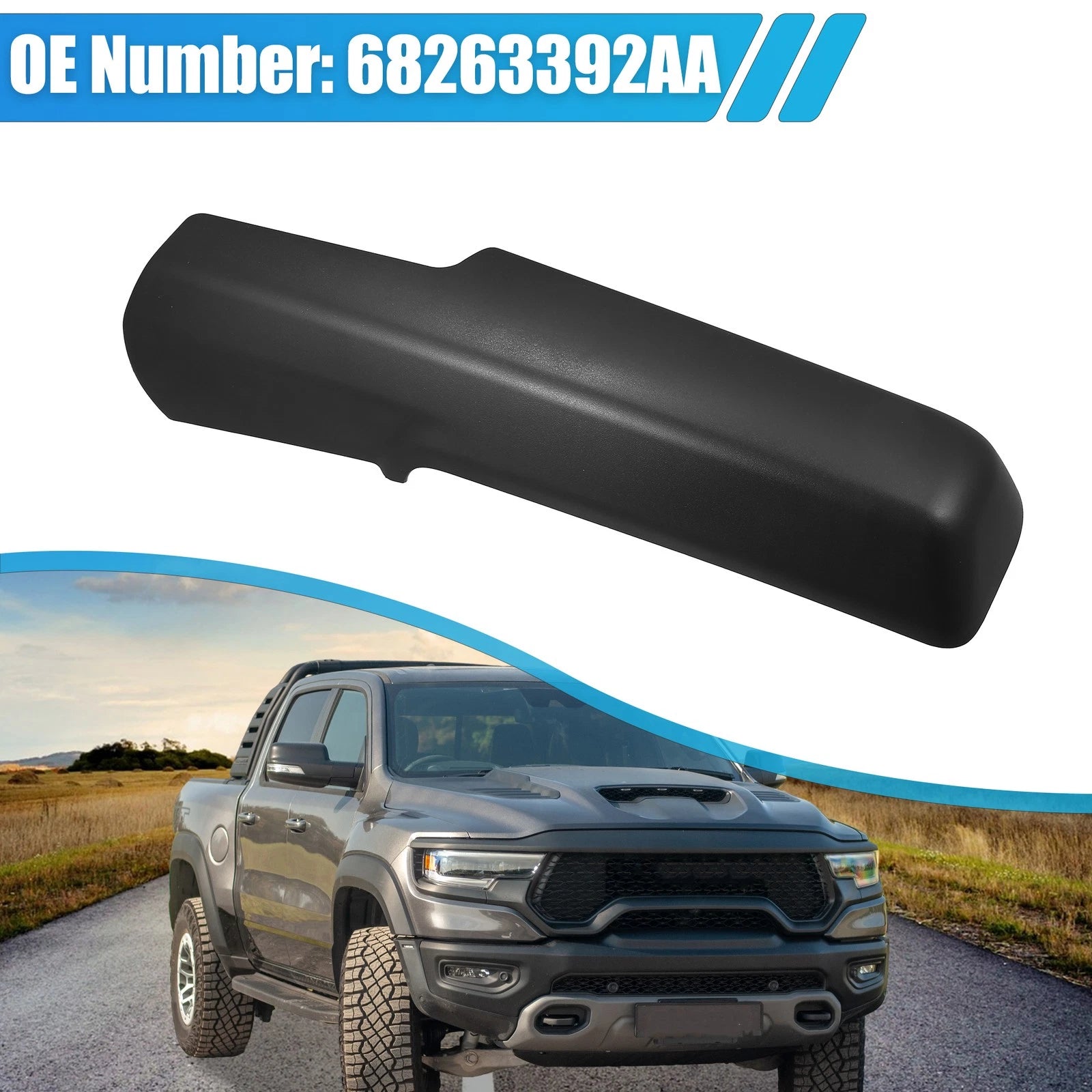 Trailer Tow Mirror Front Arm Cover Right Side for Dodge Ram (2011–2024)