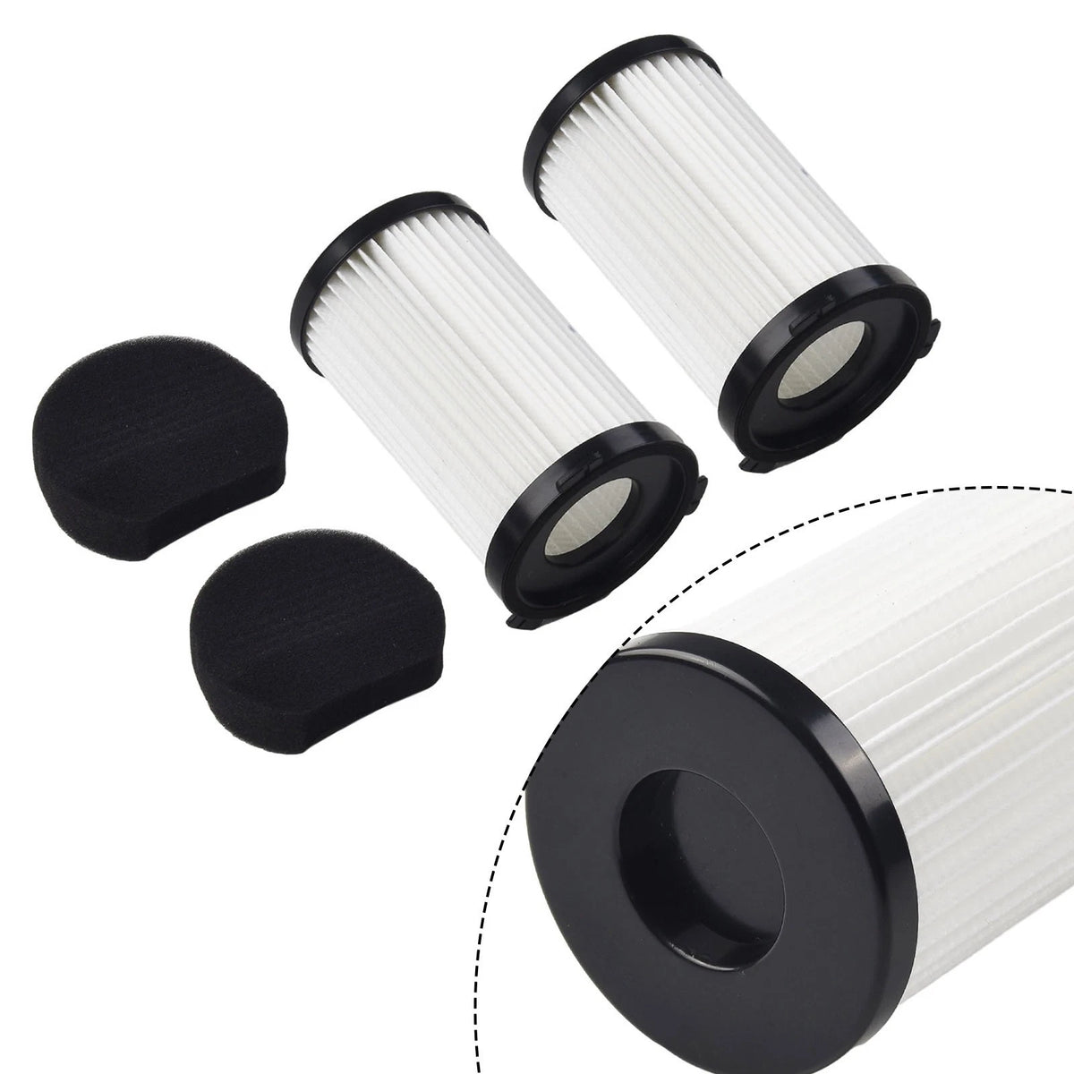2X Filters for Clatronic BS 1306N, BS 1948