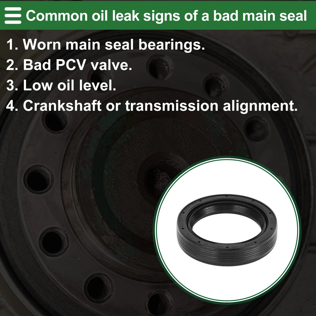 Front Crankshaft Oil Seal Replacement for Volkswagen Golf (2012–2019)
