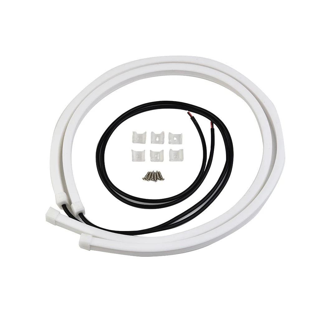 2X 6000K White LED Daytime Running Lights for