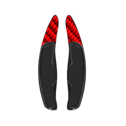 2X Red Steering Wheel Shift Paddle Extension for Porsche Cayenne 911 (2003–2020)
