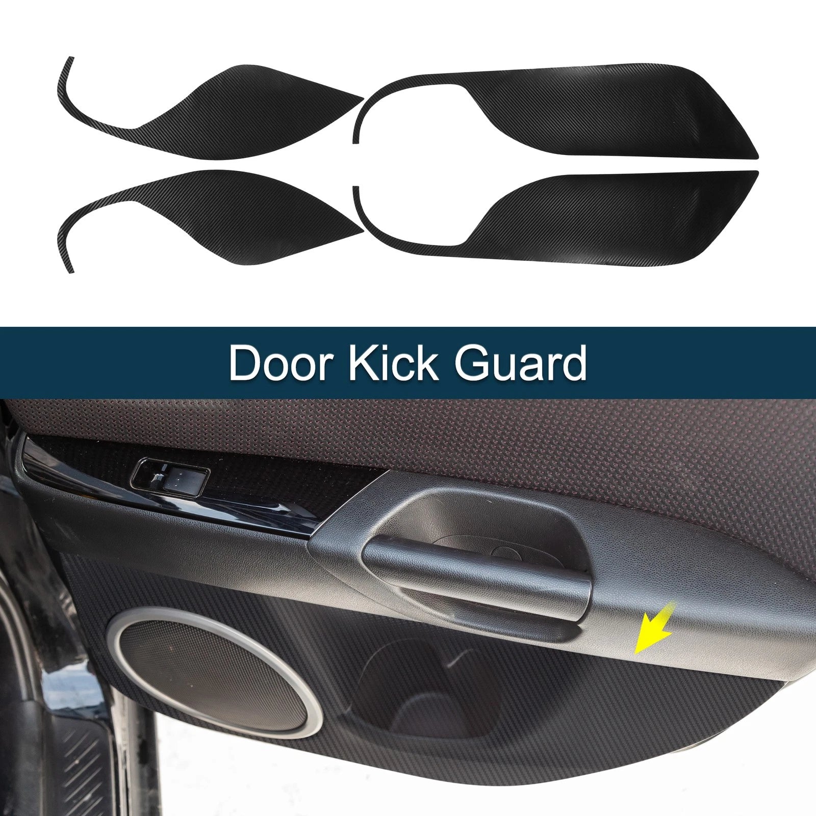 Door Kick Guard for Mazda 3 Axela 2014–2016 Front Rear Driver Passenger