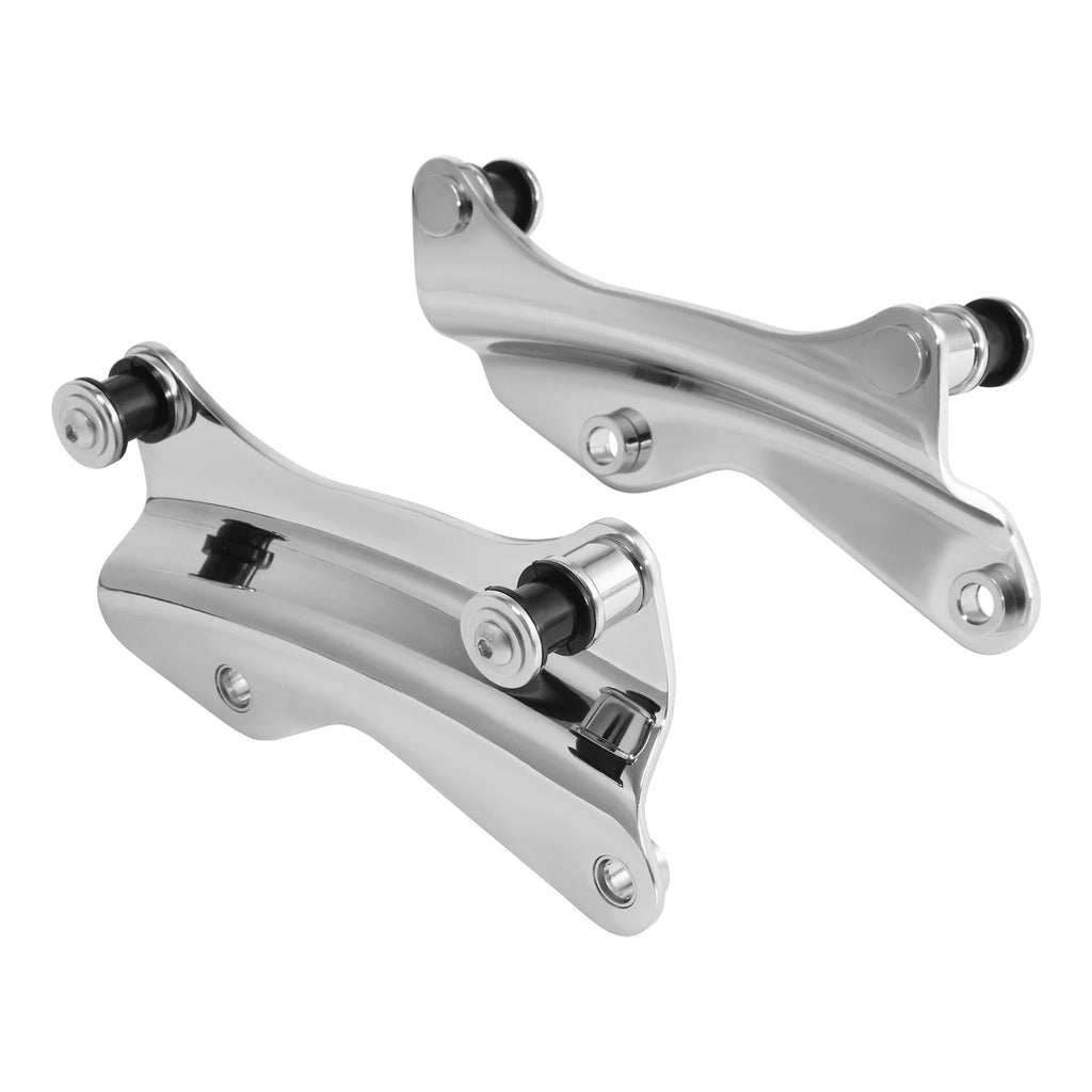 Chrome 4 Point Docking Hardware Kit for Harley Road King Street Glide (2014–2025)