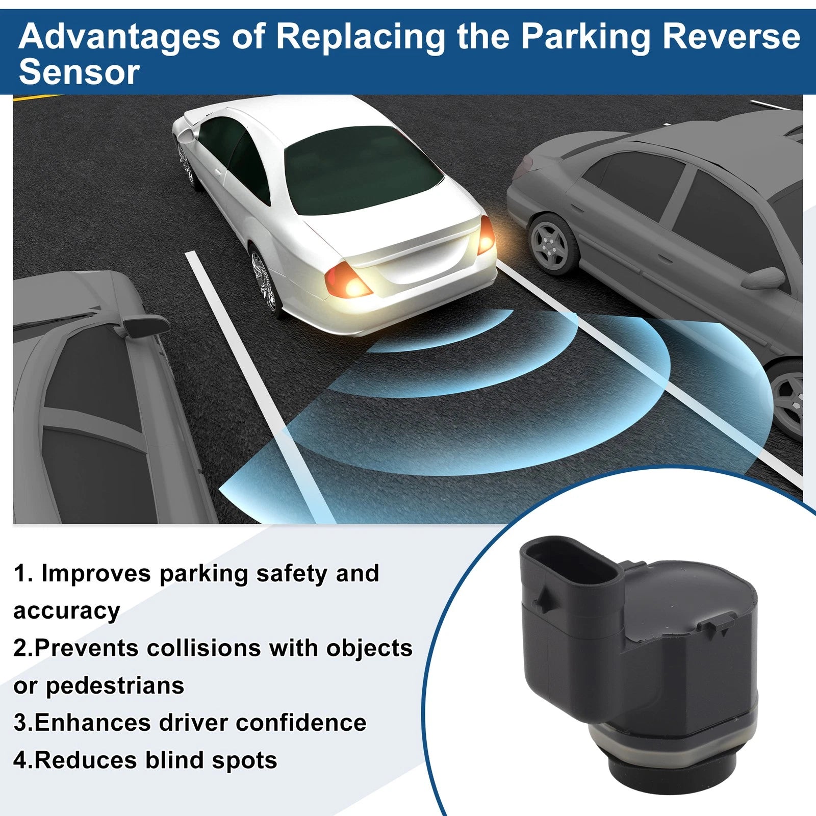 Reverse Backup Parking Sensor for BMW 6 Series E63 (2003–2010) No.66207970546