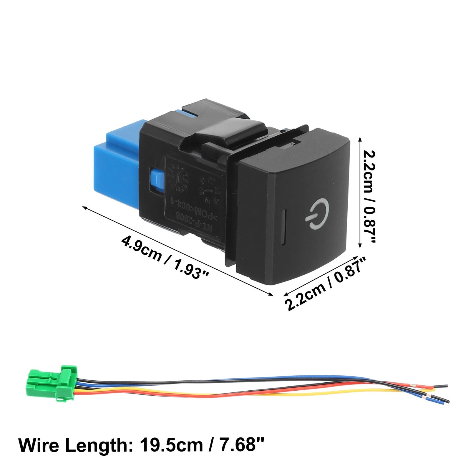 Hole Expansion Port Switch with Wire for Toyota Vehicles (2010–2020)