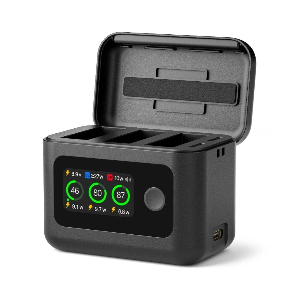 Fast Charging Hub 27W with LED Screen for DJI Action6 Action5Pro