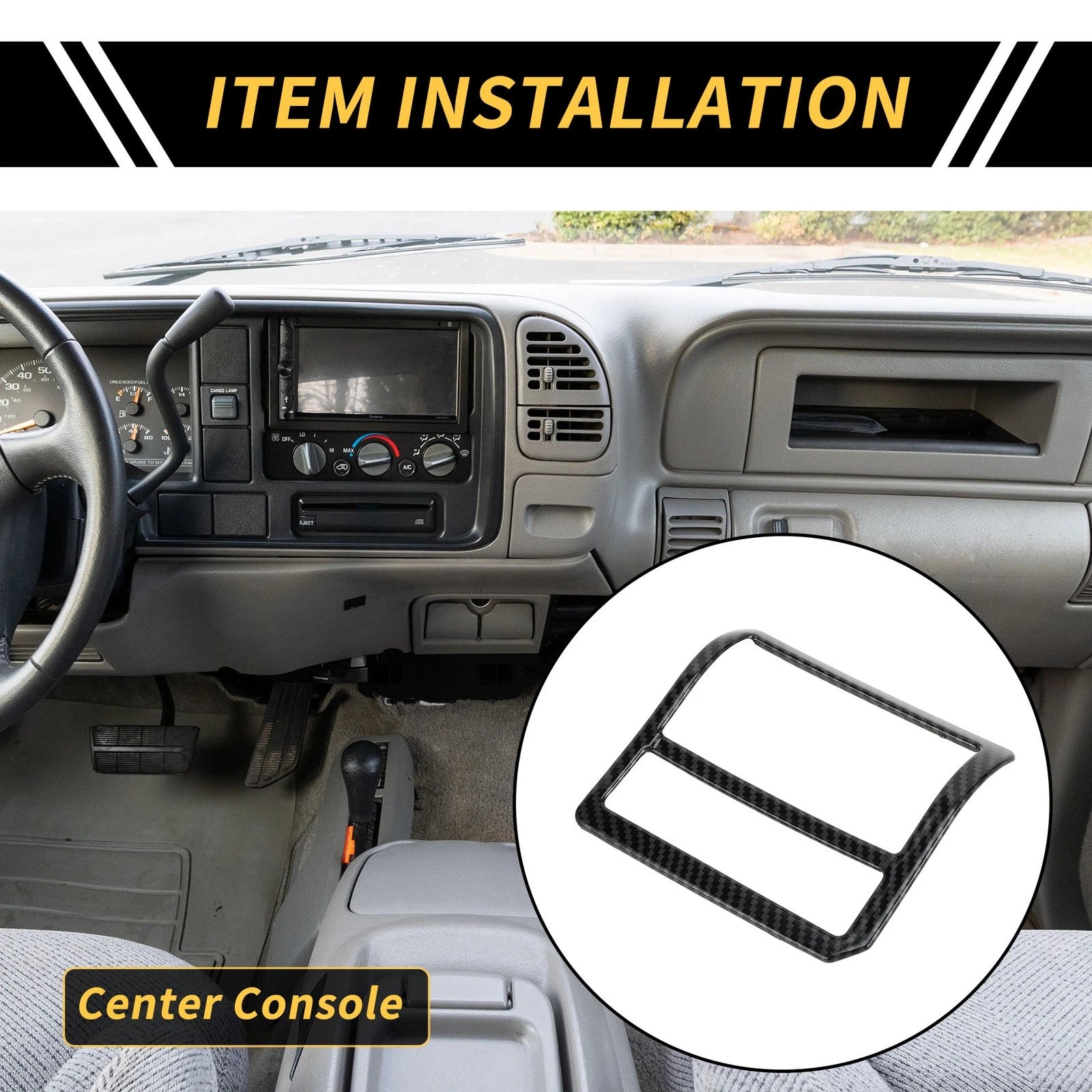 Headlight Switch Button Panel Cover Carbon Fiber for Toyota Tacoma (2024)